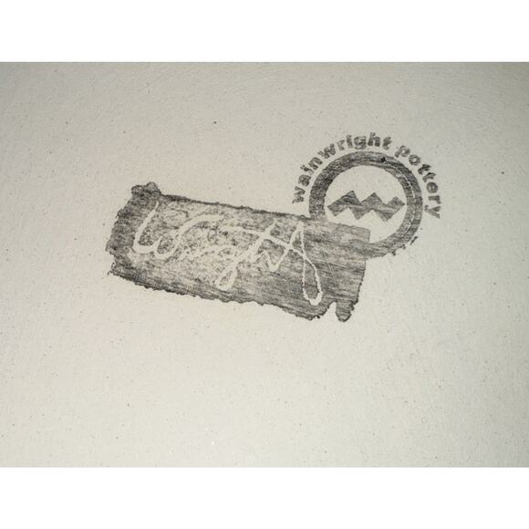 Michael Wainwright Pottery hand painted Gold Trim salad 9 Inch Made in USA - Picture 4 of 6